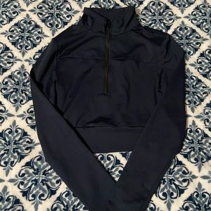 Navy blue crop top